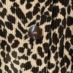 Kiko Leopard Corduroy Double Breasted Jacket One Size Brown Size undefined Photo 4