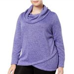 Ideology  Cowl Neck Active Pullover Sweater in Purple Women's XS Extra Small Photo 0