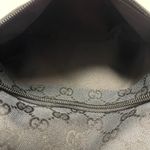 Gucci Black GG Canvas Hobo Bag w/ Leather Trim - Preowned Photo 9