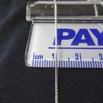 Sterling Silver New 925  .8mm 20" Box Chain Photo 4