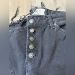 Free People We The Free Dylan Raw Hem High Rise Mom Jeans Button Fly Black Size 29 Photo 10