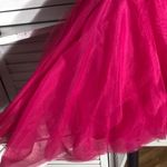 Forever 21  Lace Tulle Bustier Mini Dress Hot Pink Large Photo 6