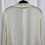 Flax Cream Linen Tank&Long Sleeve Open Drape Front Jacket Sz.S Photo 13