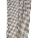 Moodie Checkered Maxi Pants Cream and Brown Size Medium Photo 0