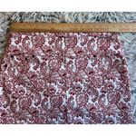 Chadwick's  Women's Size 12 Red&White Stretch Pull On Pencil Skirt W/Split In Back Photo 4