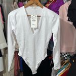 ZARA NWT Women’s White Bodysuit Size M Photo 2