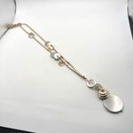 Chico's Chico’s Two‎ Tone Silver & Gold Layered Pendant Long Necklace Career Office Photo 3