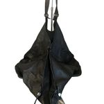 Michael Kors Black Pebbled Leather Double Strap Shoulder Tote Weekender Bag Photo 2