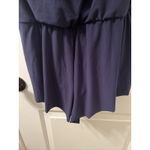 Aqua Green  Women's Blue Swimsuit Shorts Romper Pockets Size L Blue Photo 5
