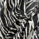 ZARA NWT  Tan and Black Zebra Print Geometric Wrap Dress Size Large Photo 5