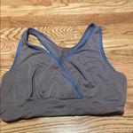 Kindred Bravely Gray and Blue Nursing Lounge Bra Size XL Photo 0