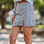 HYFVE Plaid Skirt With Slit Photo 0