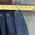 BCBGeneration Bubble Mini Skirt Womens Large Blue Chambray Embroidered Boho Y2K Photo 1