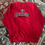 Vintage Georgia Bulldogs Sweatshirt Red Size XL Photo 0