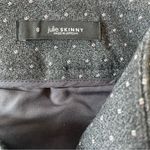 Loft  Julie Skinny Pants Women’s Size 8 Charcoal Gray White Pin Dot Dress Office Photo 5