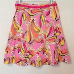 Vintage Bamboo Traders Floral Paisley Print Skirt Sz 8 Cottagecore Hippie Retro Pink Photo 1