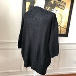 Boheme Sweater Shark Bite Hem Size 2 Black Photo 3