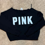 PINK - Victoria's Secret  Black Crew Neck Sweater Photo 0