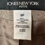 Jones New York  Tan Brocade‎ Long Sleeve Blazer Jacket Business Size 8P Career Photo 12