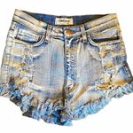 Vibrant ‎ m.i.u. distressed raw hem shorts medium Photo 0