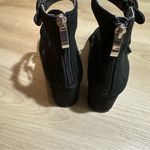 Charles by Charles David Charles by Charles Black Suede Triple Strap Mary Jane Block Heel Shoes 7.5‎ Photo 8