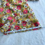 Lila Rose Lily Rose Romper Womens XS Yellow Floral Short Sleeve Cross Back Pockets Cottage Photo 9