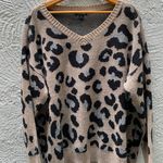 Cheetah Print Sweater Multi Size XL Photo 1