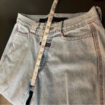 Marithe Francois Girbaud denim jeans and buttondown sleeveless vest SET, sz L/8 Blue Photo 13