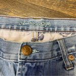 American Eagle Vintage Hipster Boot Cut Jeans Womens 6 Blue Low Rise Distressed Photo 11