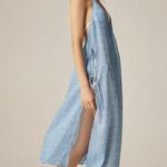 J.Crew Halter Side-tie midi dress in mini floral-print ramie Photo 1