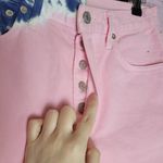 AGOLDE  PINK CUSTOM TIE DYE RAW HEM BERMUDA SHORTS SAMPLE STYLE 25 Photo 4