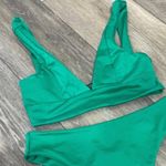 Nasty Gal  Green You and Sea Apex Bikini Top Photo 1
