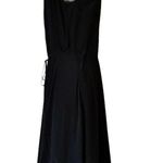 Elie Tahari Tammie Black Silk Dress A-Line Asymmetric Hem Sleeveless Medium NWT Photo 3