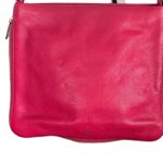 Fossil - Pebbled Leather Rose Pinkish Red zipper around expand Crossbody H… Photo 5