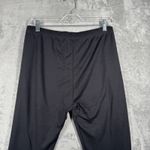 LL Bean Pants Womens‎ Black Pull On Crop Medium Casual Comfort Layering Neutral Photo 4