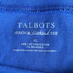 Talbots Stretch Weekend Tee Blue Women's Top size XL Photo 3
