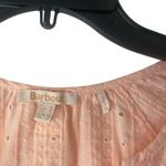 Barbour Size 8 Pink Overboard Eyelet embroidered 3/4 Sleeve Blouse Photo 3
