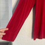 Soma  Red Long Sleeve Pajama Top Cool Nights Large Christmas Holiday Photo 2