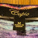 cupio  Tunic Tie-Dye Multicolor Mesh T-Shirt Tunic Summer Blouse Size Medium Photo 2