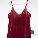 New! Lulus Red Velvet VNeck Sleeveless‎ Maxi Dress, XL Photo 2