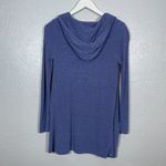 Barefoot Dreams Women S Blue CozyChic Ultra Lite Hooded Cardi Pockets Sweater Photo 4