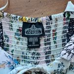 Angie  Sleeveless‎ Shoulder Tie Floral Boho Dress Photo 1