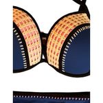 Victoria's Secret Bombshell Bikini Set 36C Large Blue Pink Crochet Molded Staps Photo 10