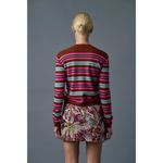 Le Superbe My Crew Cashmere Sweater in Rust Multi Color Womens Size XS Pink Photo 4