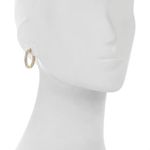 ✨ Diamonique Inside Out Hoop Earrings✨ Gold Photo 0