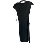 Classics Entier Women's Black Midi Dress Tie Photo 2