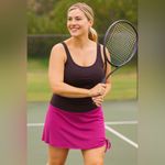 Patagonia Pliant Side Hike Skirt Pink and Purple Mini Skort Size L Photo 2