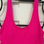 Mosmann Australia Neon Pink One Piece Swimsuit Scoop Neck High Cut Padded Beach Size M Photo 1