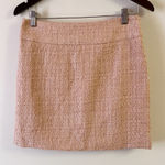 The Limited  Pink Tweed Mini Skirt NEW Size 4 Lined Side Zip Closure Photo 0