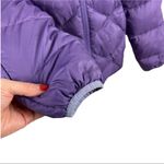 REI Quilted Floral Embroidered Puffer Jacket Purple Size Small Photo 4